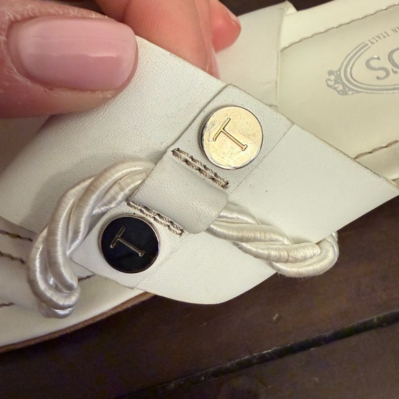 Tod’s White Leather Sandals – Made in Italy - Picture 5 of 6